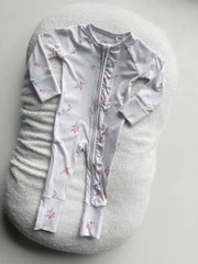 Dainty Floral | Ribbed Bamboo Romper