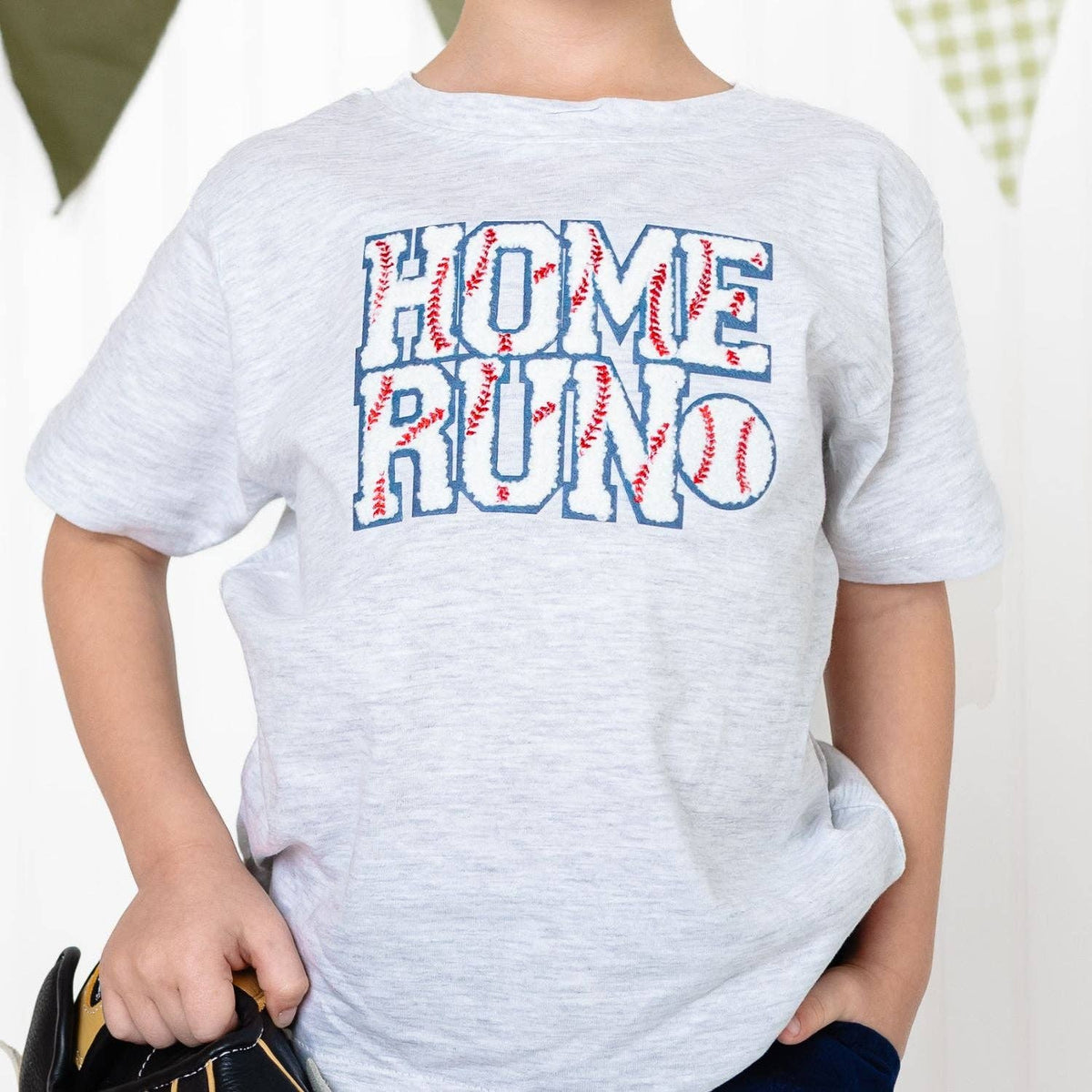 Home Run Patch Short Sleeve T-Shirt - Kids Clothing - Spring