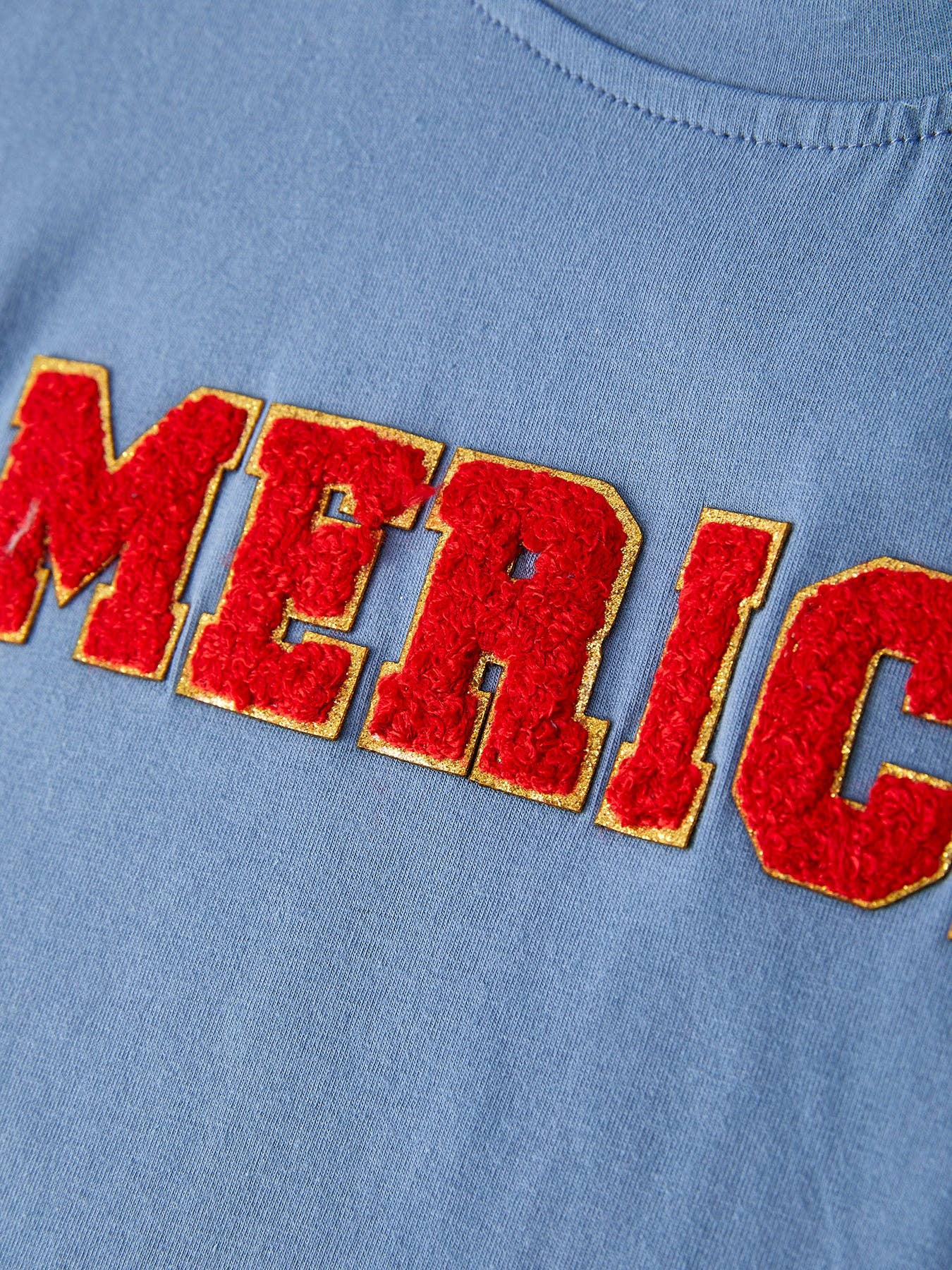 “MERICA”Top Girls Striped Bell Bottoms