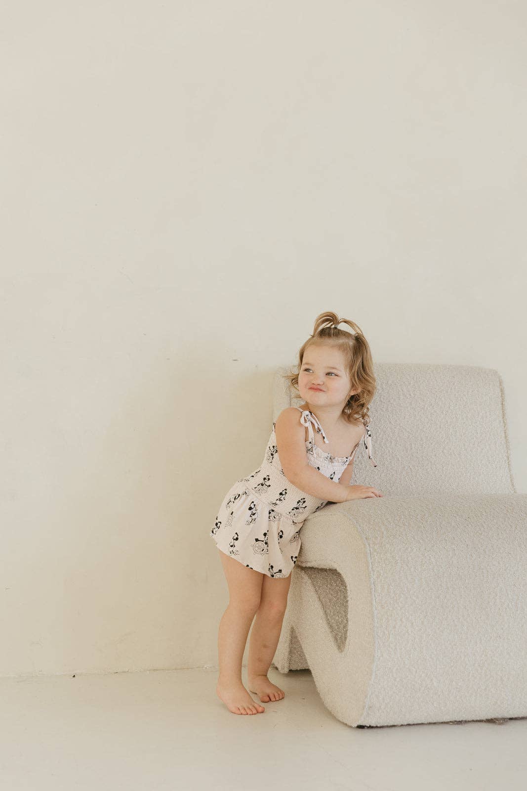 Steamboat Willie | Smocked Bodysuit Dress