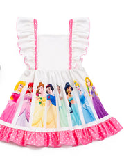 Princess Dress Ruffle Sleeve