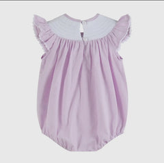 Purple Fairy Smocked Flutter Romper