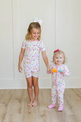 Popsicle Two Piece Bamboo Pajama Short Set