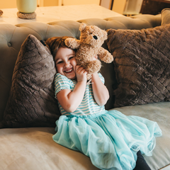 Classic Plush Weighted Teddy Bear - "Archie" - Baby Gift