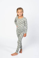Sage Chickens Toddler/Youth Bamboo Pajama Set