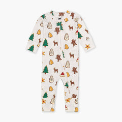 Matching Family One-Piece Baby Pajamas_Holiday Cookies-Organic