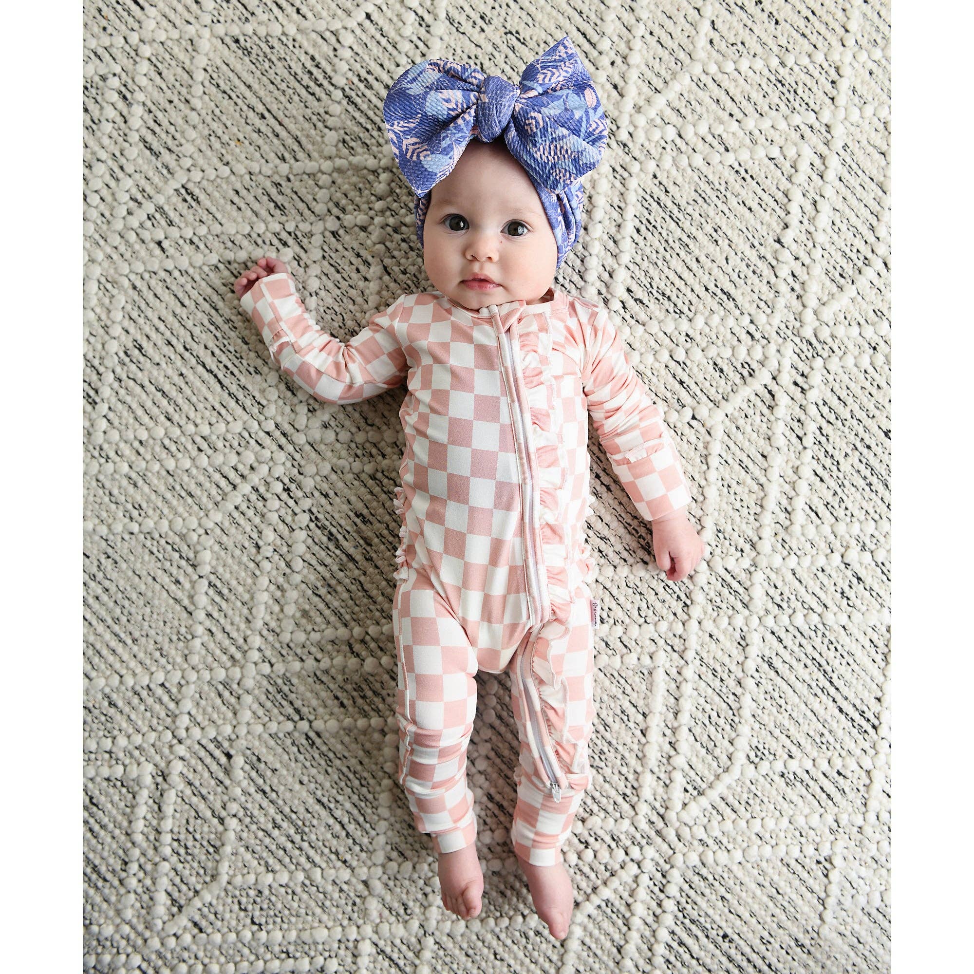 Saylor RUFFLE ZIP Bamboo Baby Pajama Sleepies Little