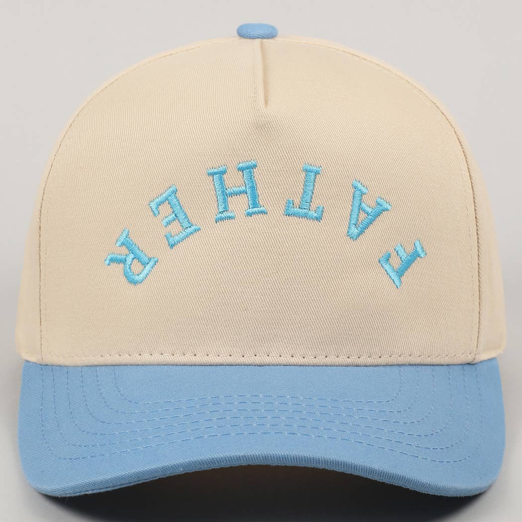 FATHER Upside Down Embroidery Two-Tone Cap