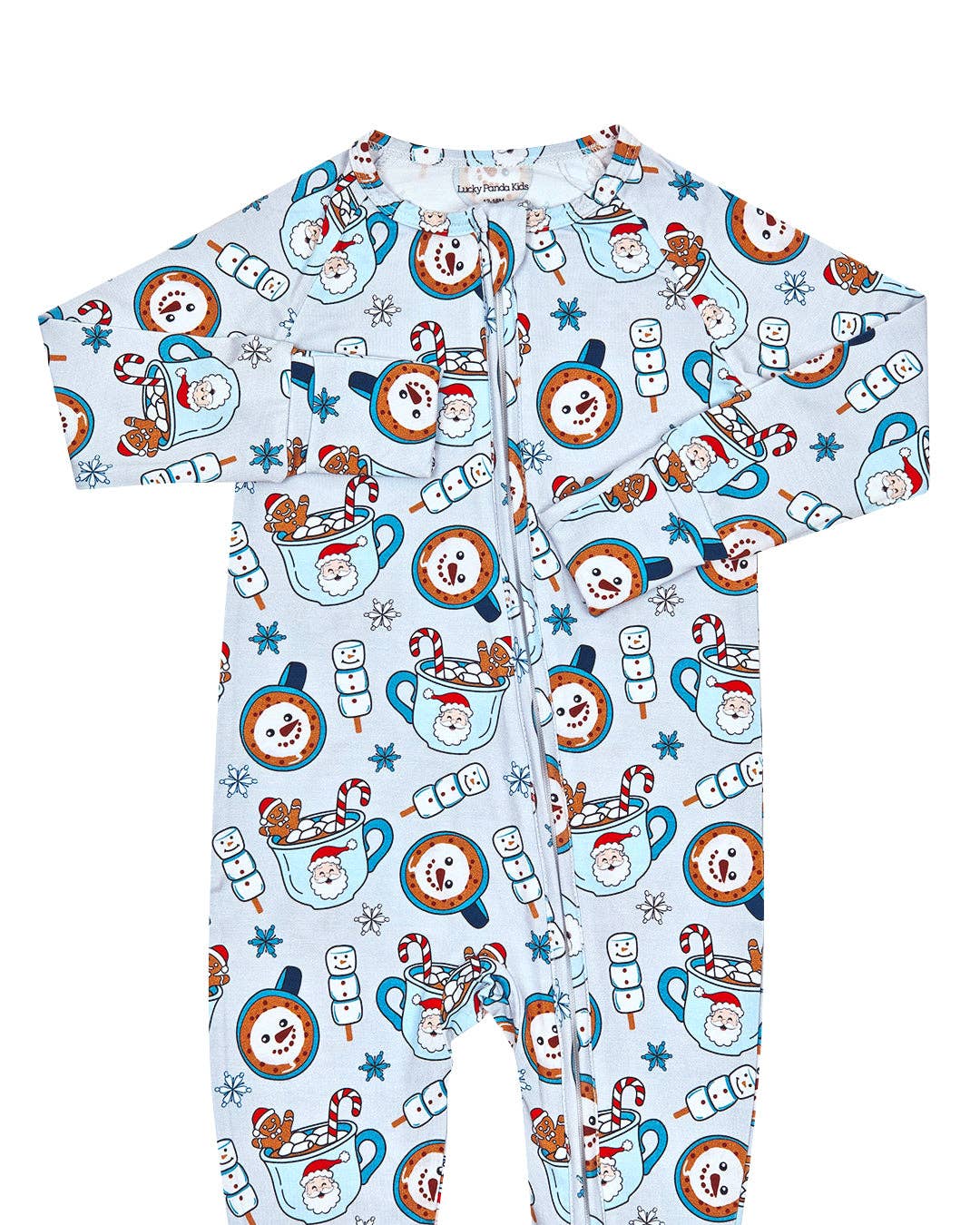 Christmas & Holidays Bamboo Zip Romper | Merry Munchkins