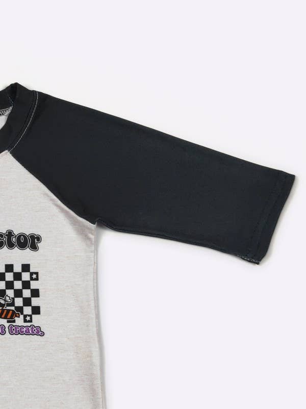 Candy Inspector Boy Raglan Halloween