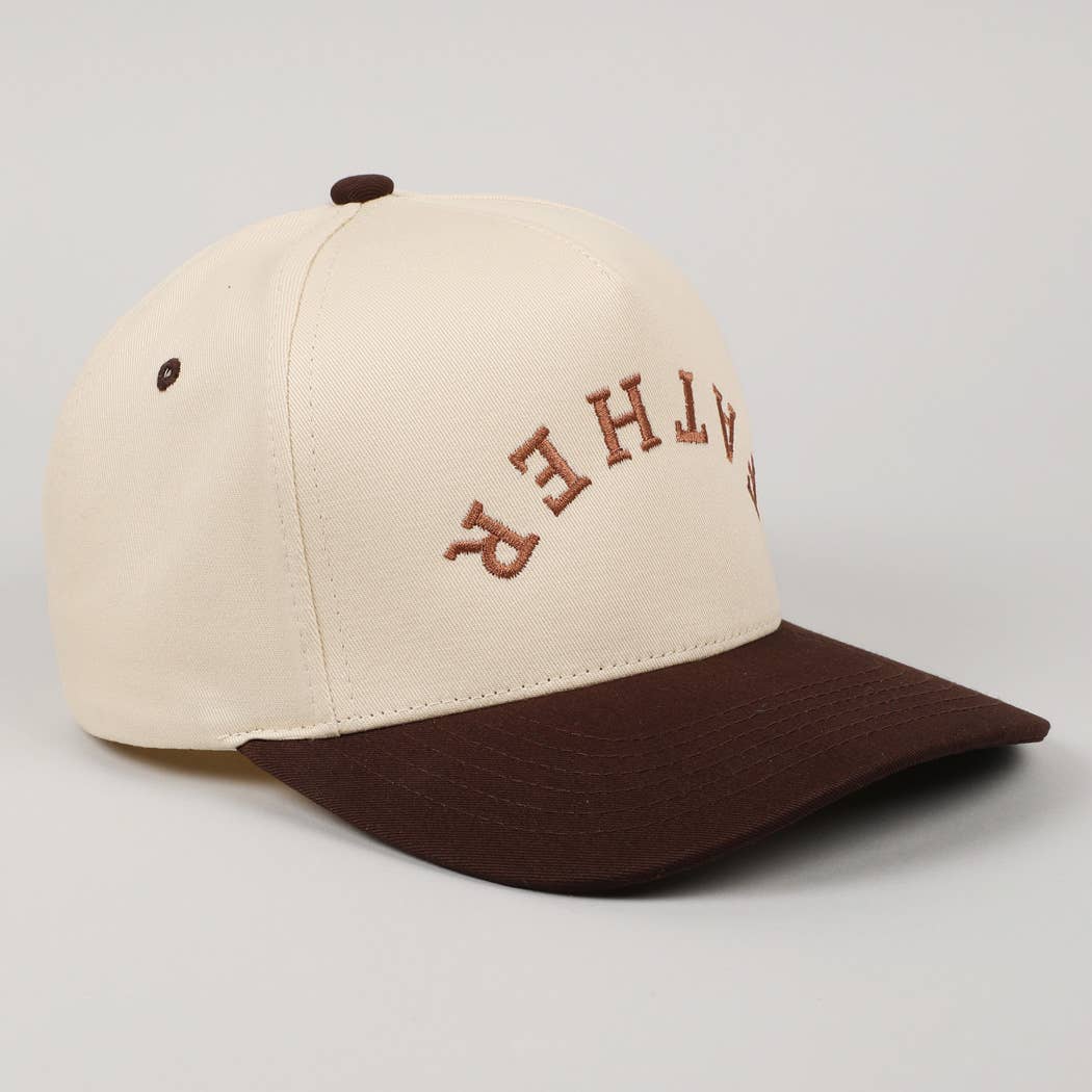 FATHER Upside Down Embroidery Two-Tone Cap