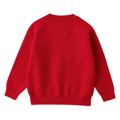 Red Sparkle Bow Christmas Sweater