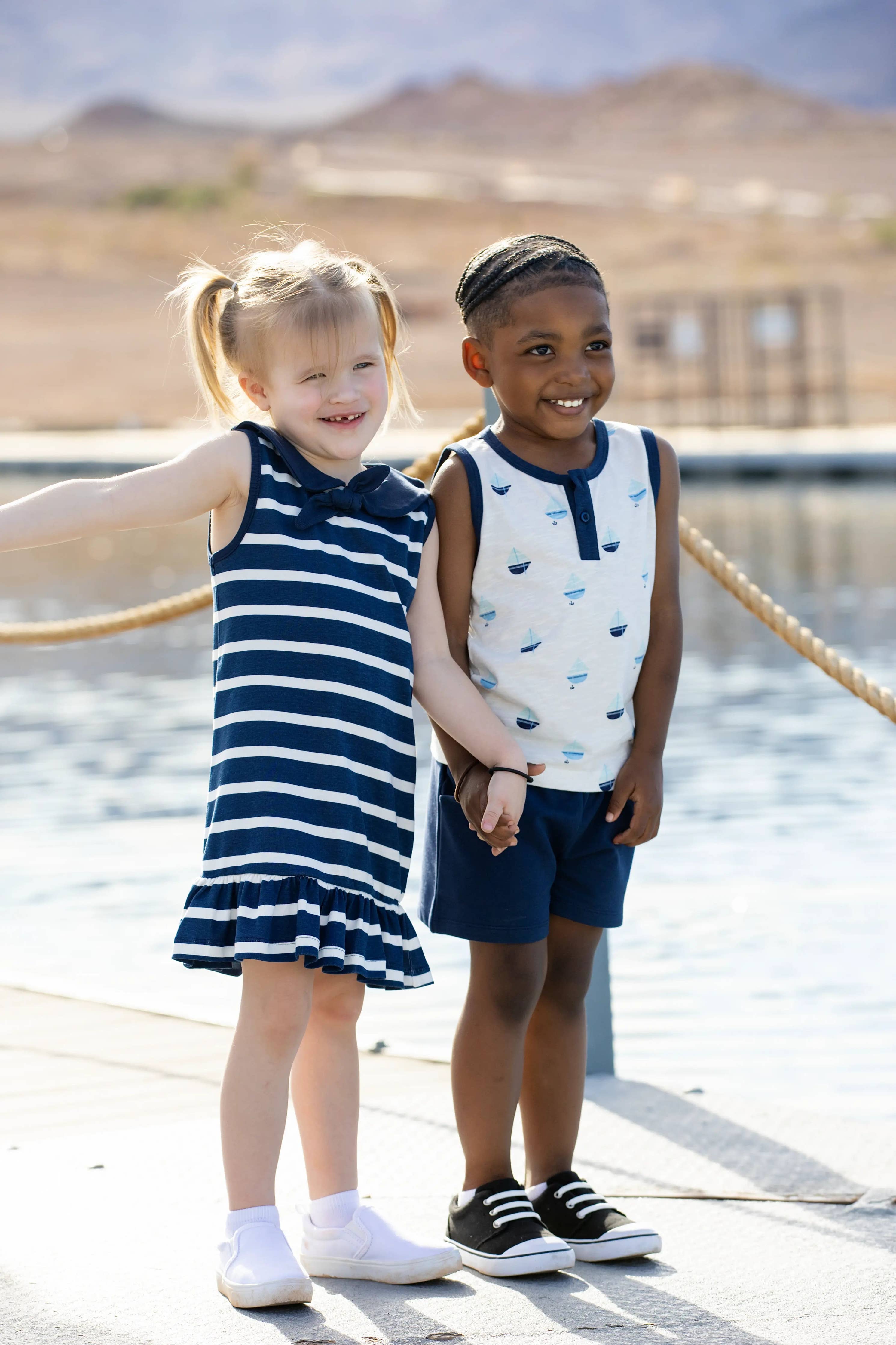 100% Organic Sailor Dress_Sailor Stripes