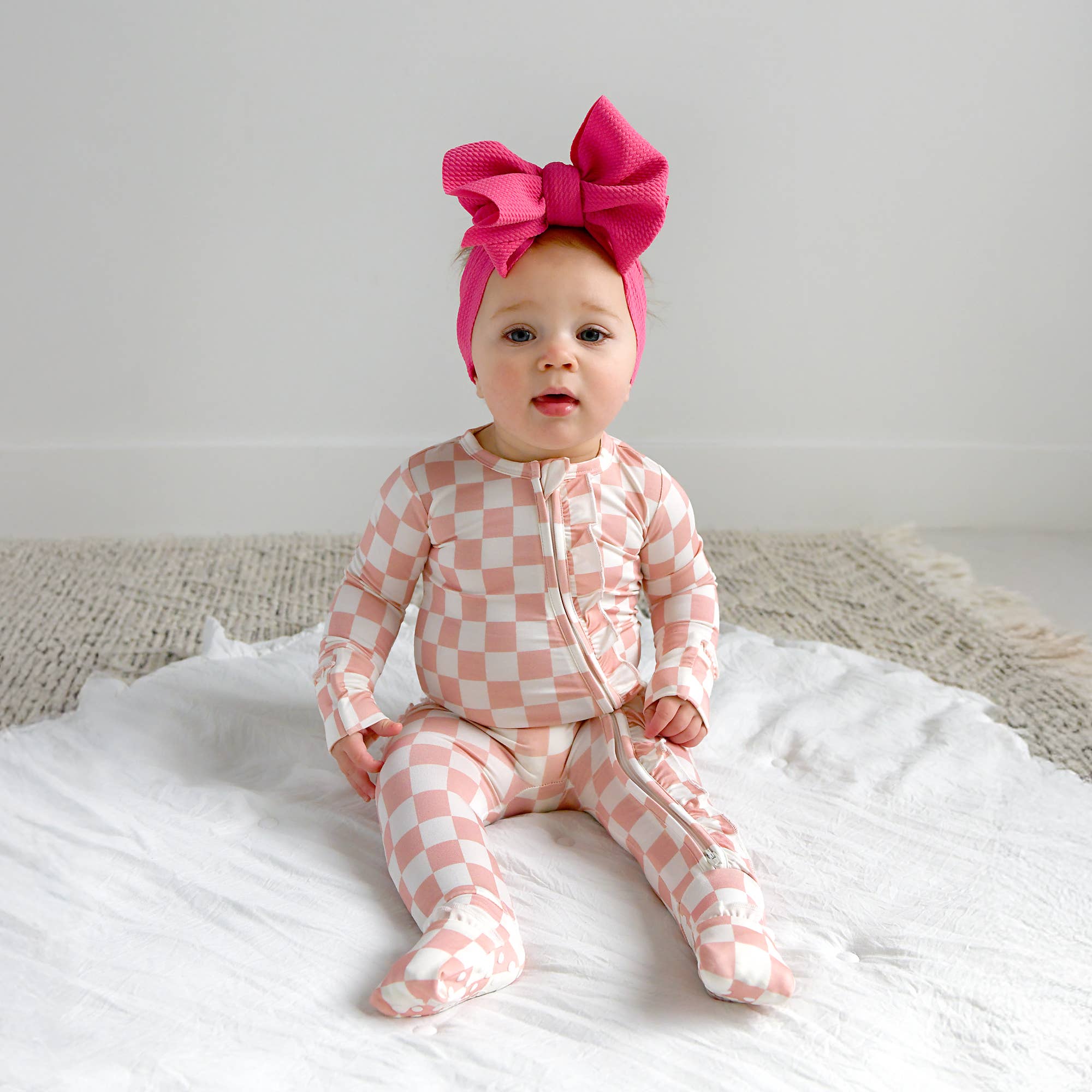 Saylor RUFFLE ZIP Bamboo Baby Pajama Sleepies Little