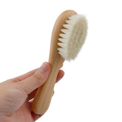 Baby's First Hairbrush in Beechwood - Natural & Gentle