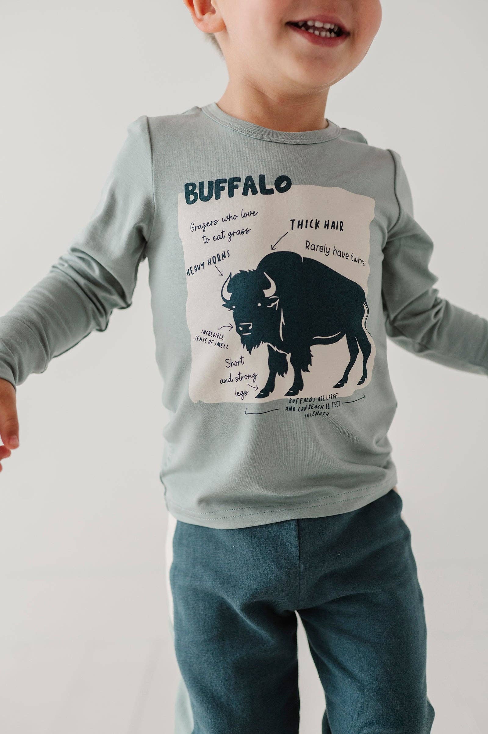 Boy's Long Sleeve Tee Bamboo Baby/Kids Clothing Fall 2025