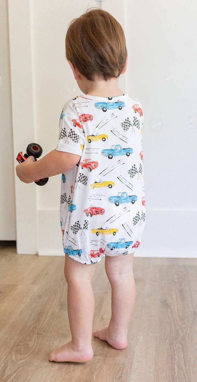 Cruisin Cars Bubble Bamboo Romper