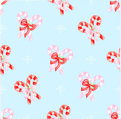 Candy Cane Bows Zipper Onesie Bamboo