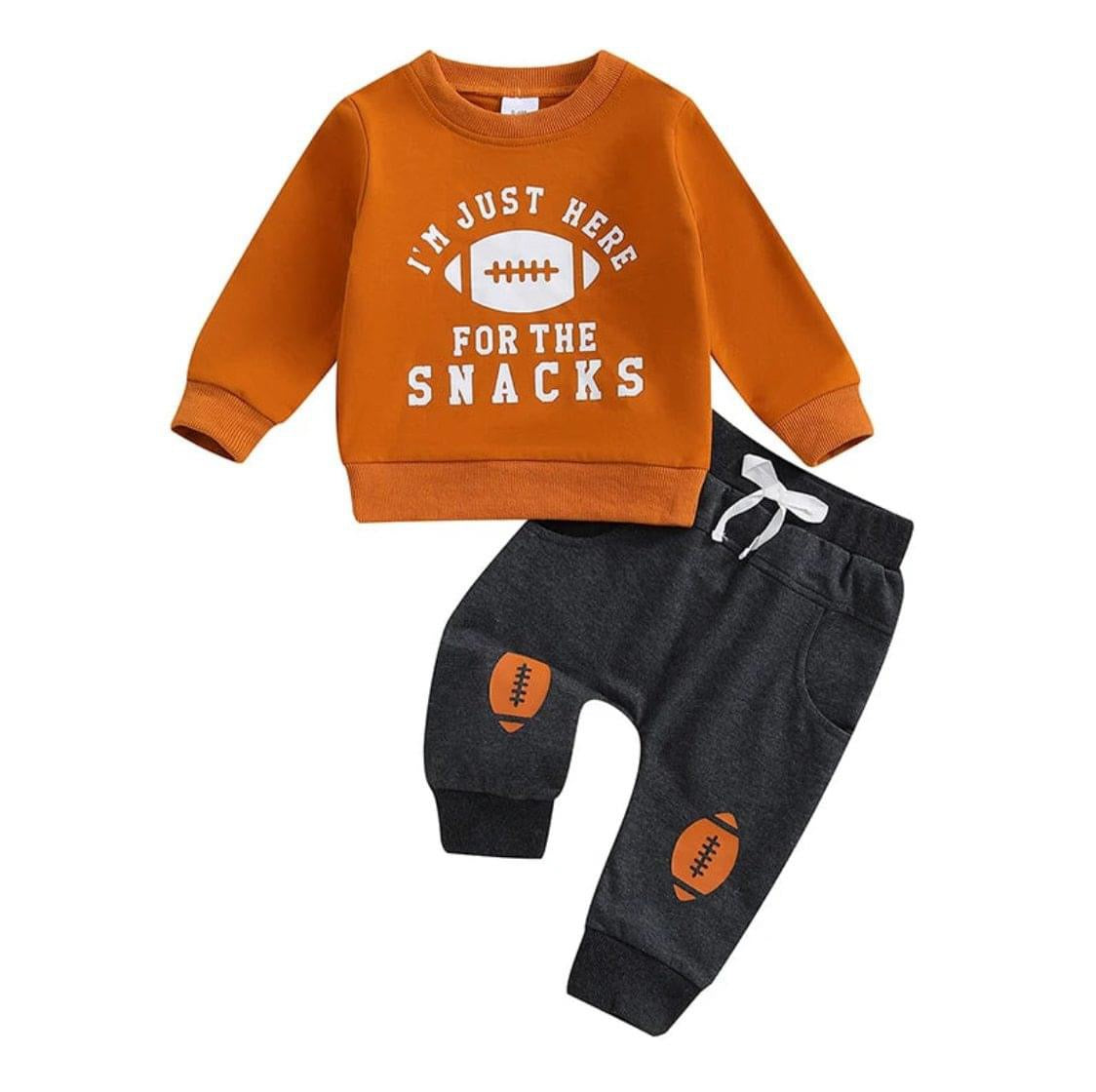 Here For The Snacks Football Lounge 2PC