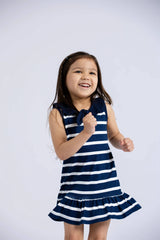 100% Organic Sailor Dress_Sailor Stripes