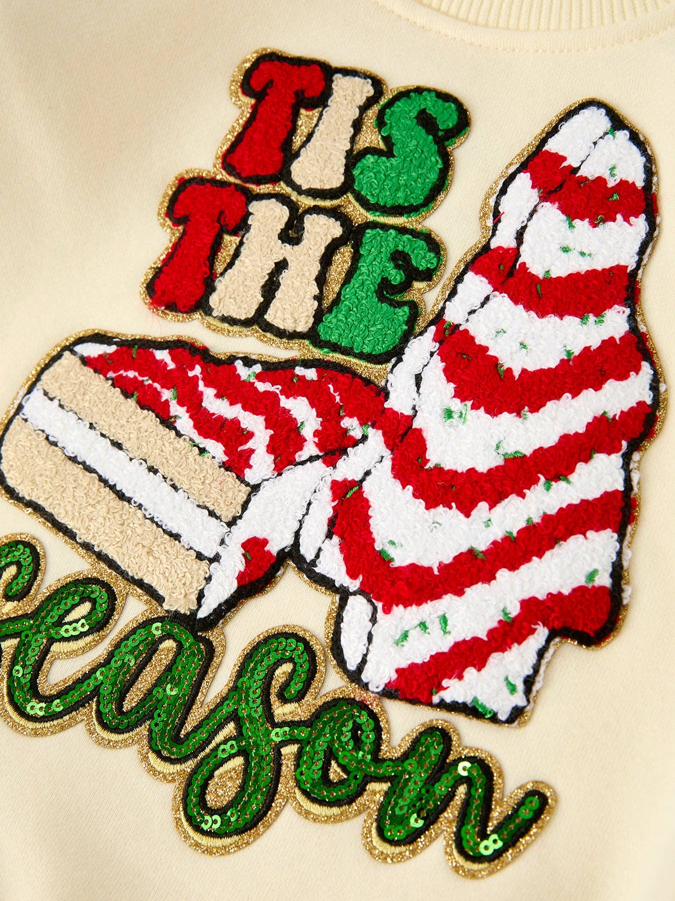 Girls Christmas Bell Bottom Outfit – “’Tis the Season” Top & Red Pants