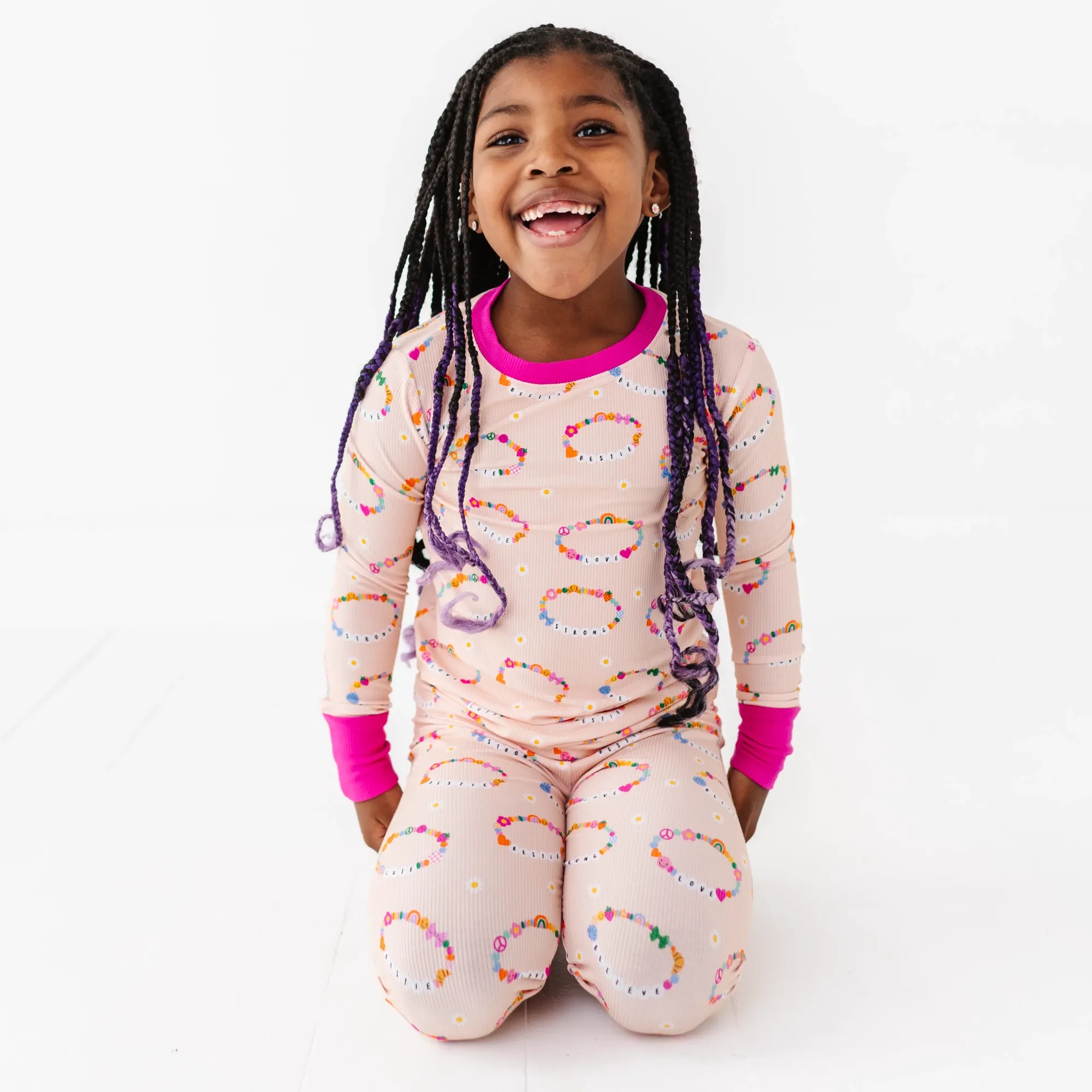 In My Bestie Era Bamboo Ribbed Toddler/Big Kid Pajamas