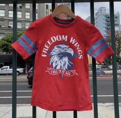 Freedom Wings Eagle-Boy Vintage-Washed T-Shirt