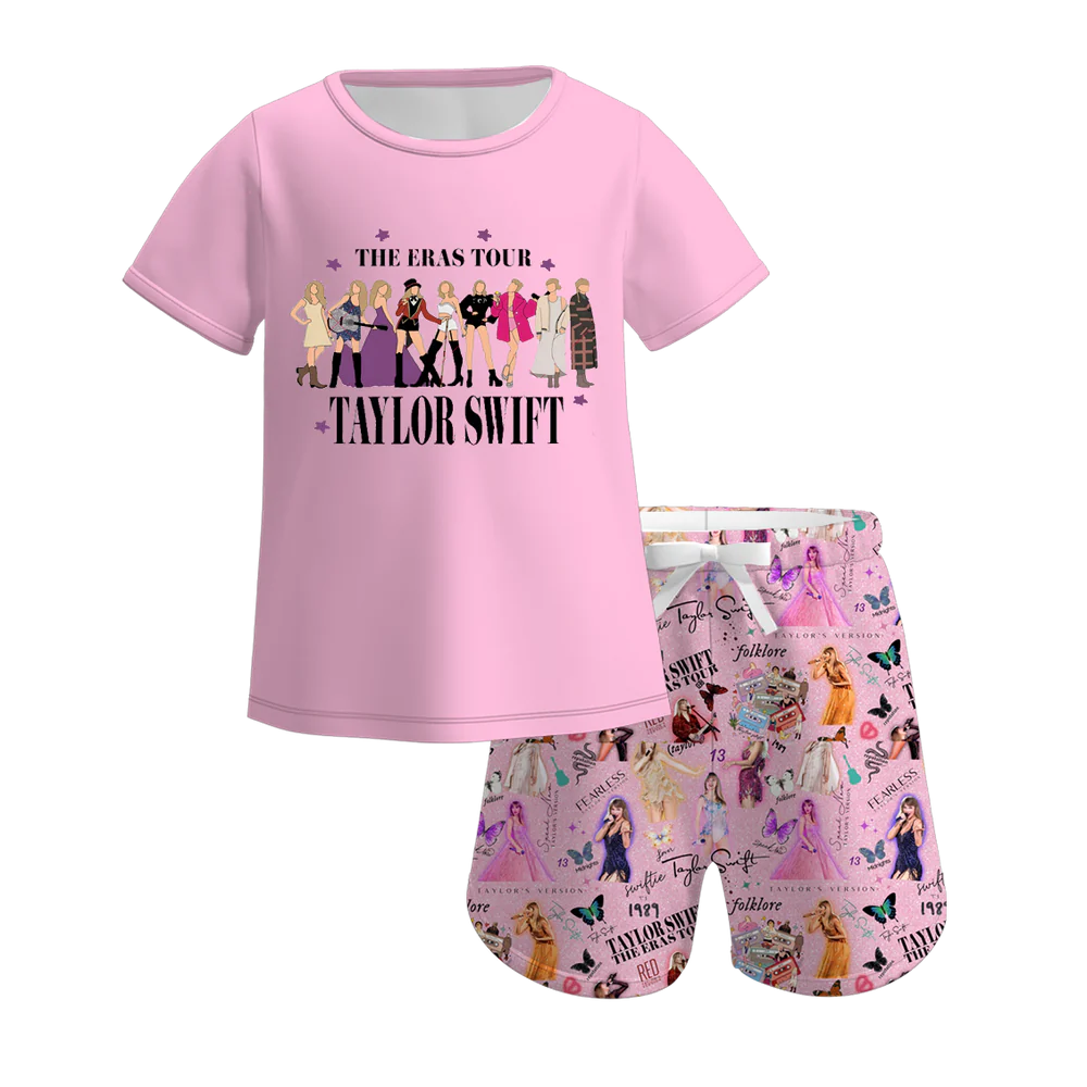 TS Print 2PC Short Set Pajamas/Loungewear Girl