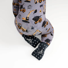 Snooze Crew Romper, construction  bamboo baby romper.