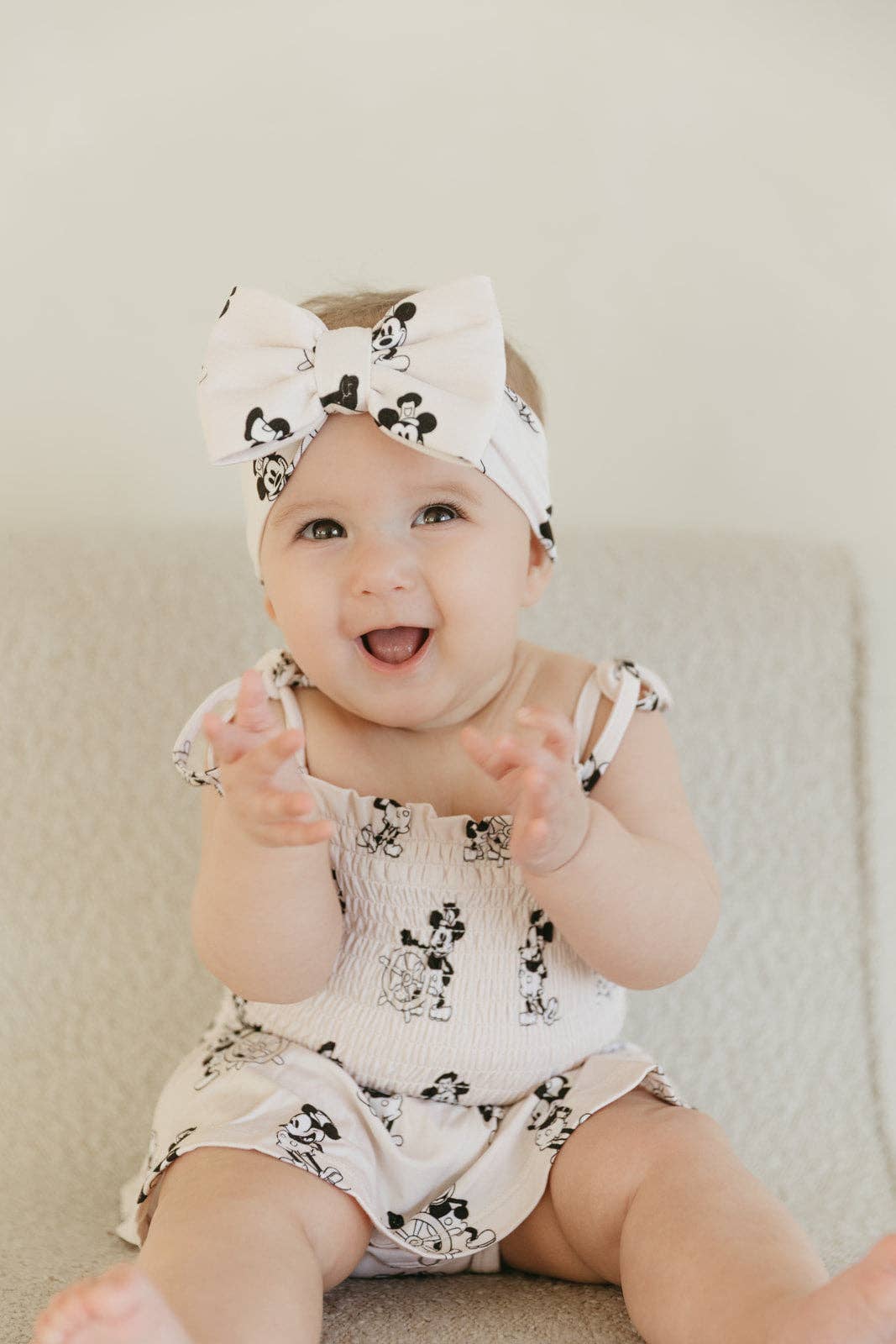 Steamboat Willie | Smocked Bodysuit Dress