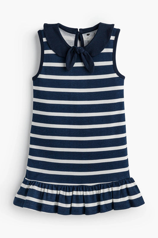 100% Organic Sailor Dress_Sailor Stripes