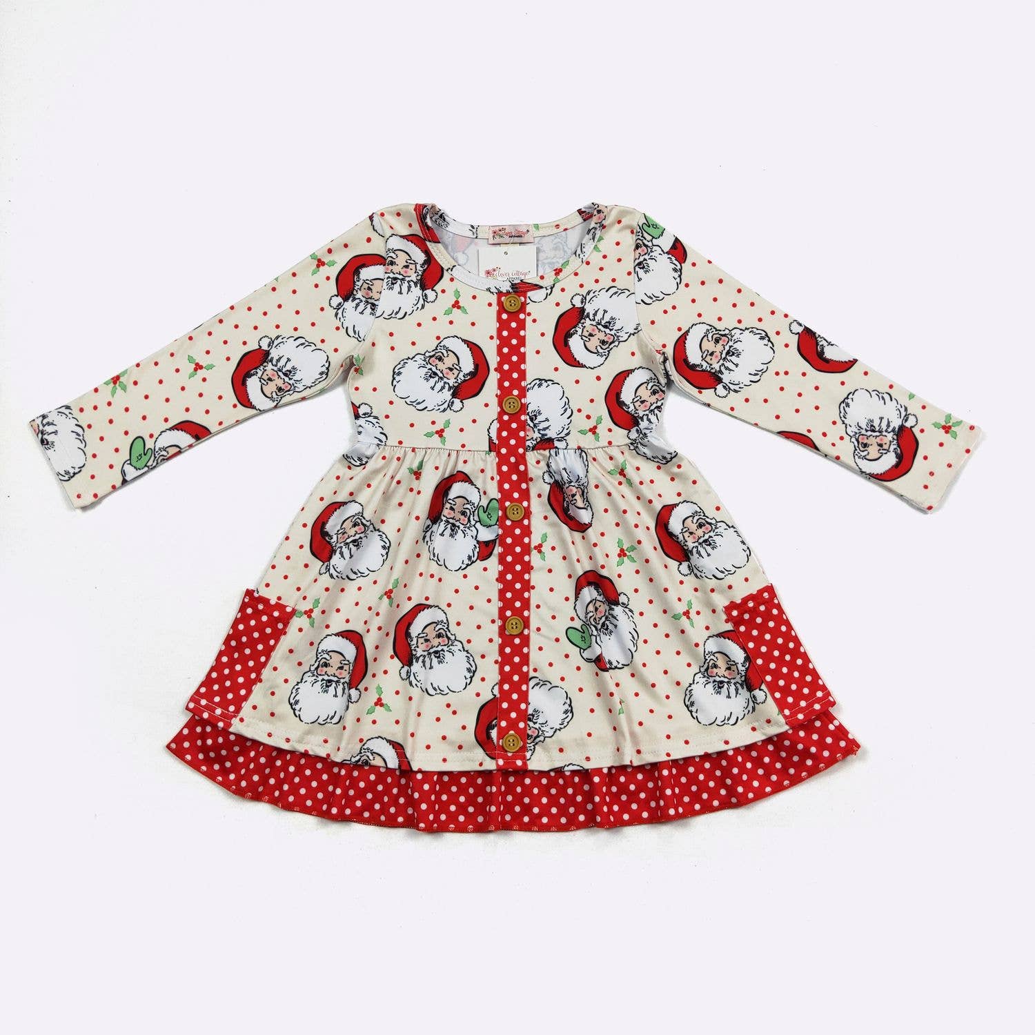 Kris Kringle Sprinkle Girls Dress