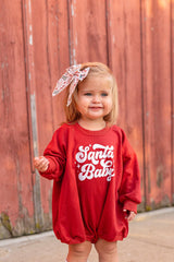 Santa Baby Christmas Sweatshirt Romper Baby Toddler Clothes