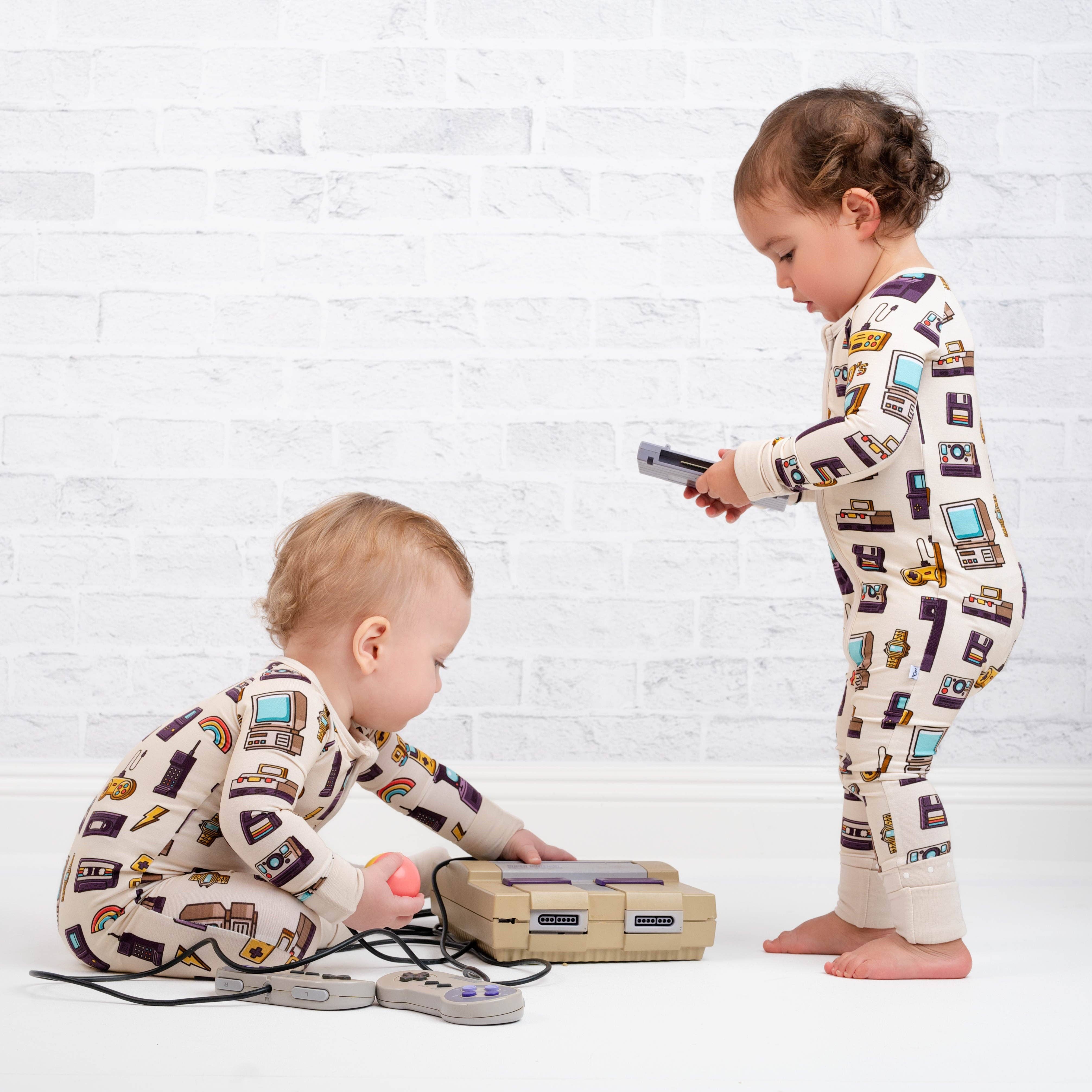 90's Retro Romper Bamboo