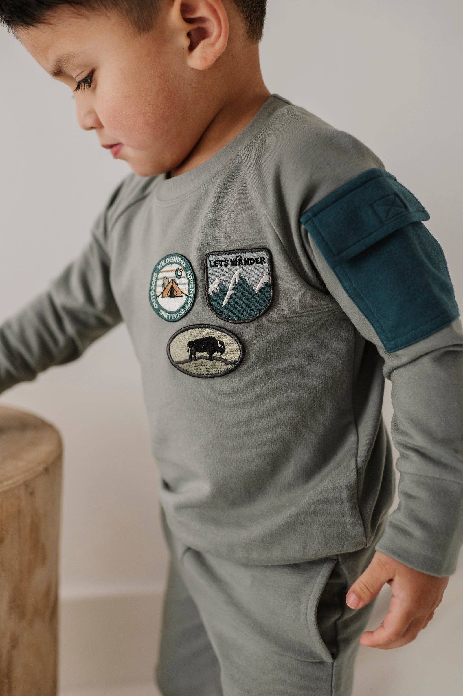 Boy's Raglan Sweatshirt Bamboo/Cotton Baby/Kid Clothing Fall