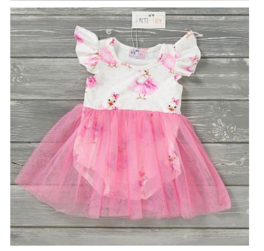 Darla Girl Infant Romper with Tulle