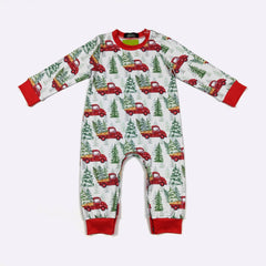 Hauling Christmas Cheer Boy Romper