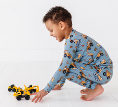 Kids Bamboo Pajamas - Bamboo Fall Clothing- Worksite