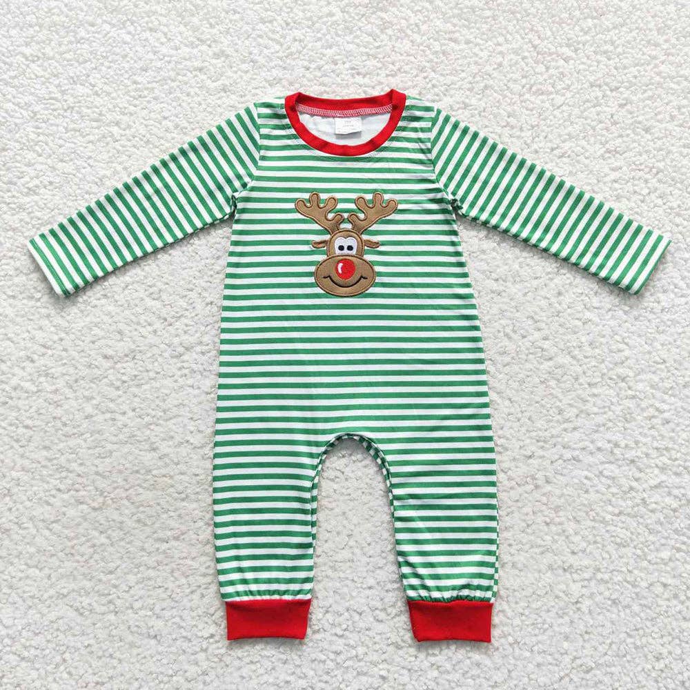 Baby Boys Christmas Deer Rompers