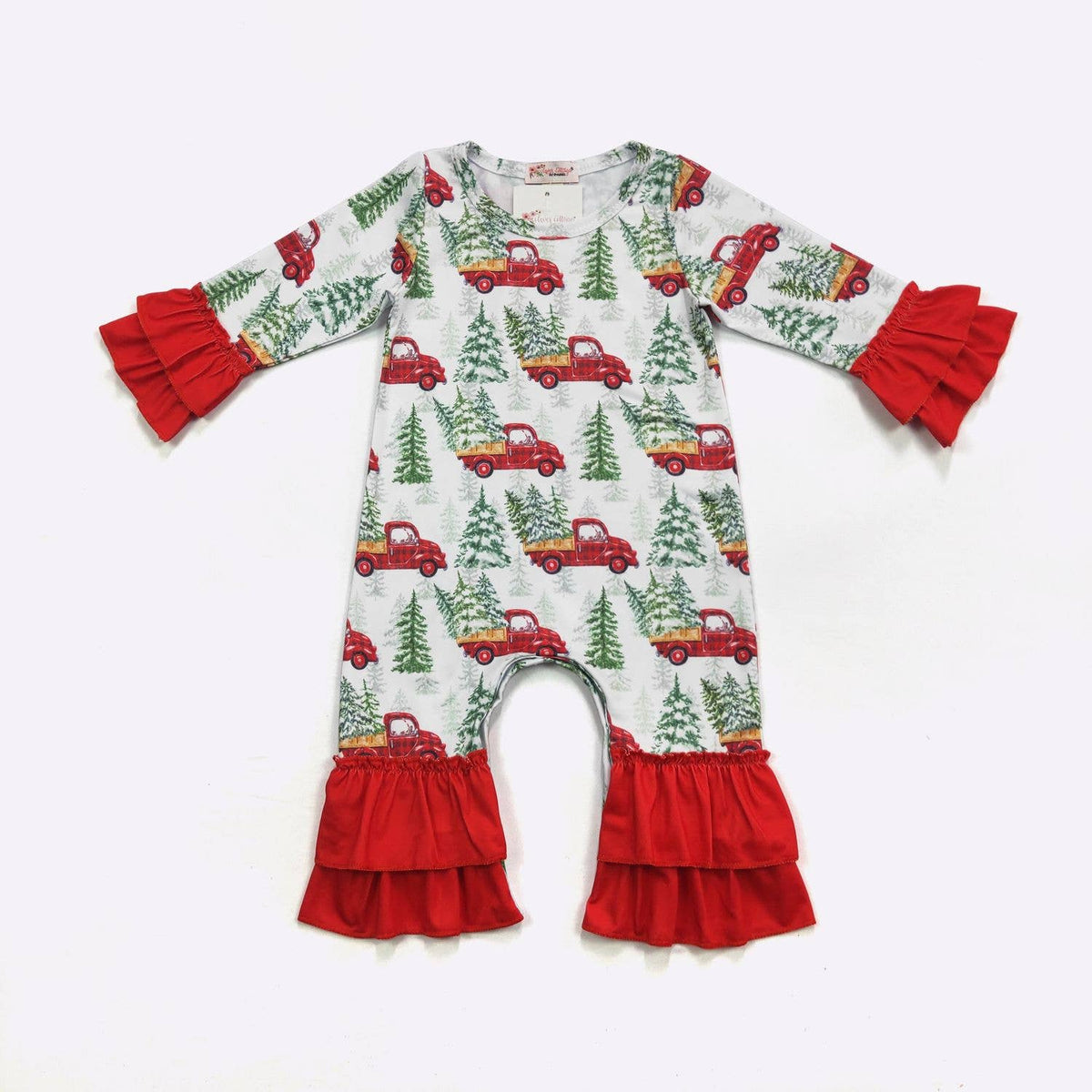 Hauling Holiday Cheer Baby Romper