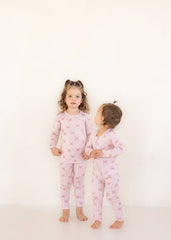 Bows | Bamboo Zip Pajamas
