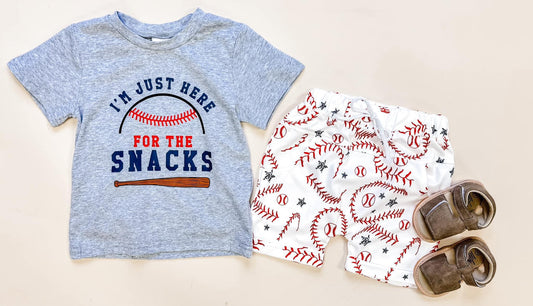 Baseball Snacks Boy 2PC Set