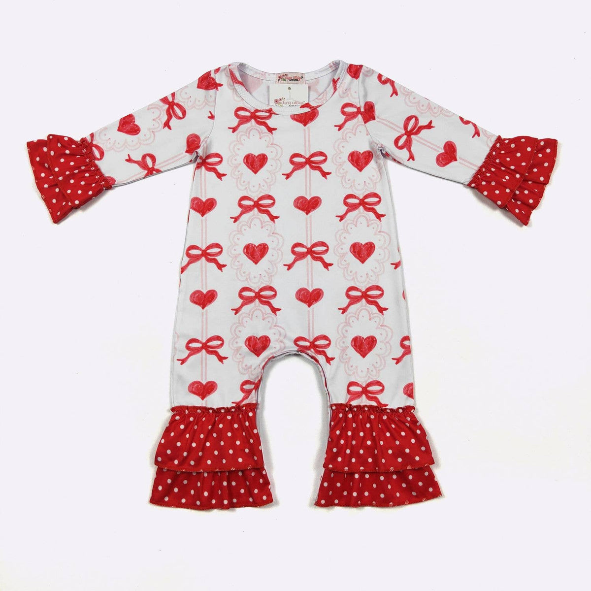 Sweetheart Ribbons Baby Romper