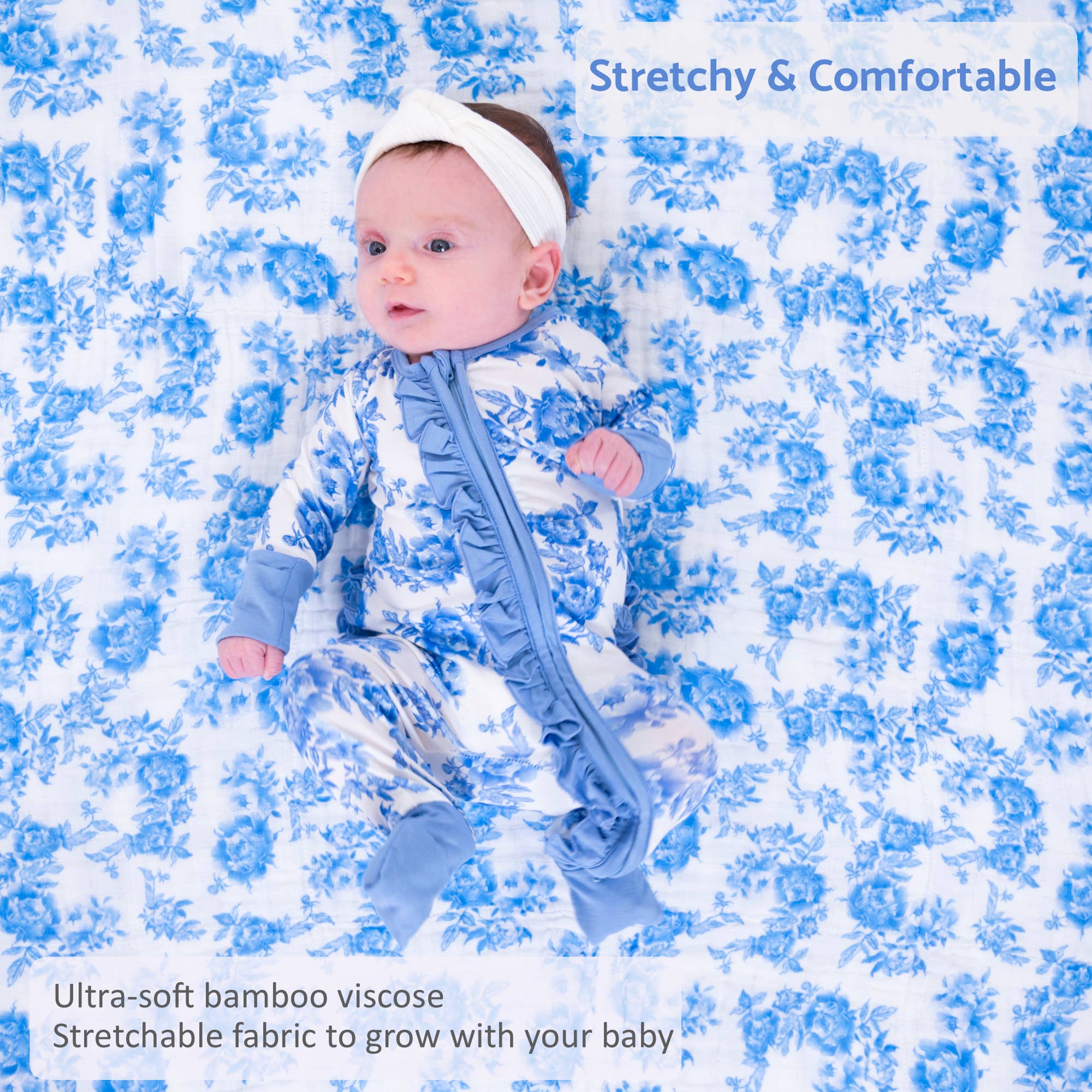 A Peony For Your Thoughts Baby Bamboo Pajamas