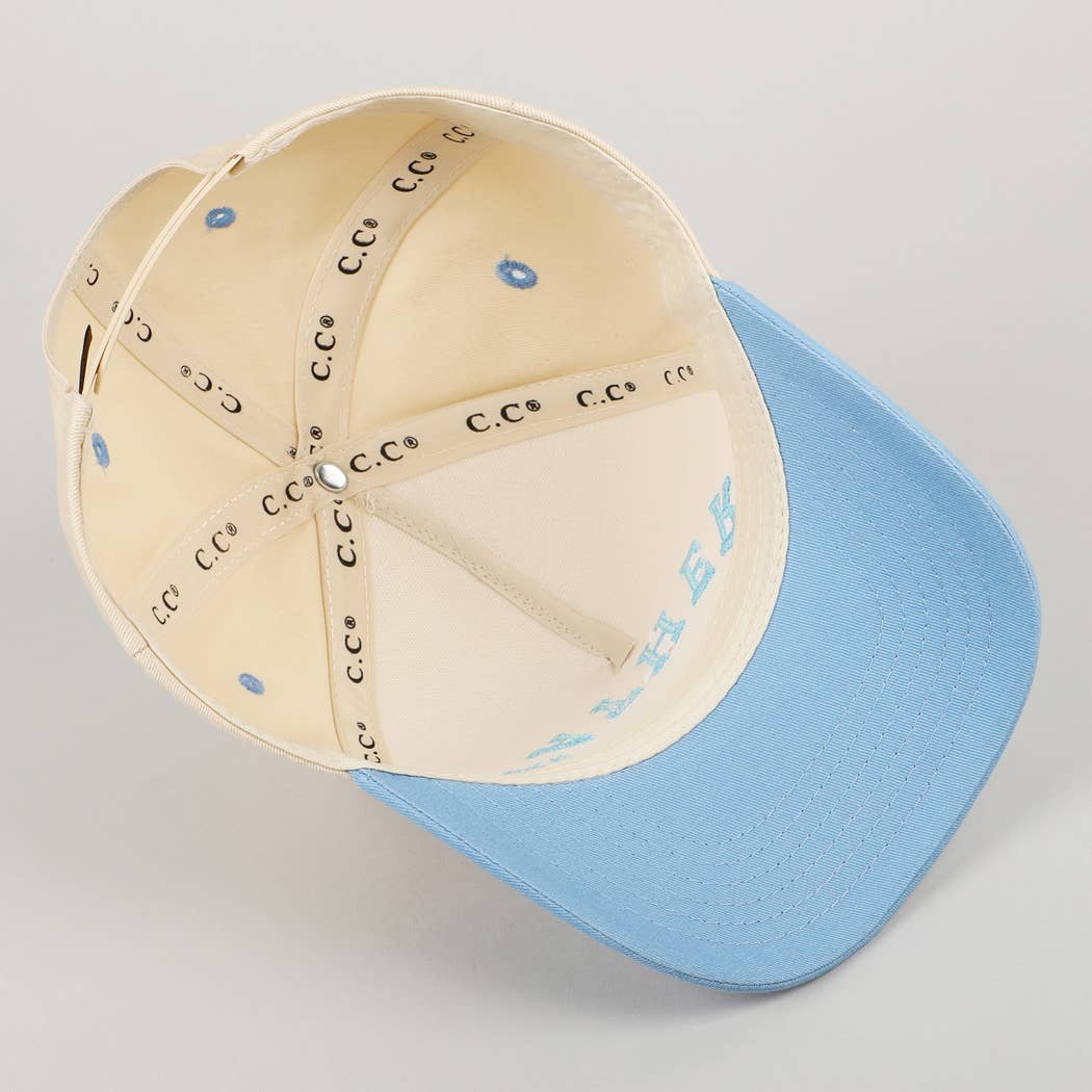 FATHER Upside Down Embroidery Two-Tone Cap