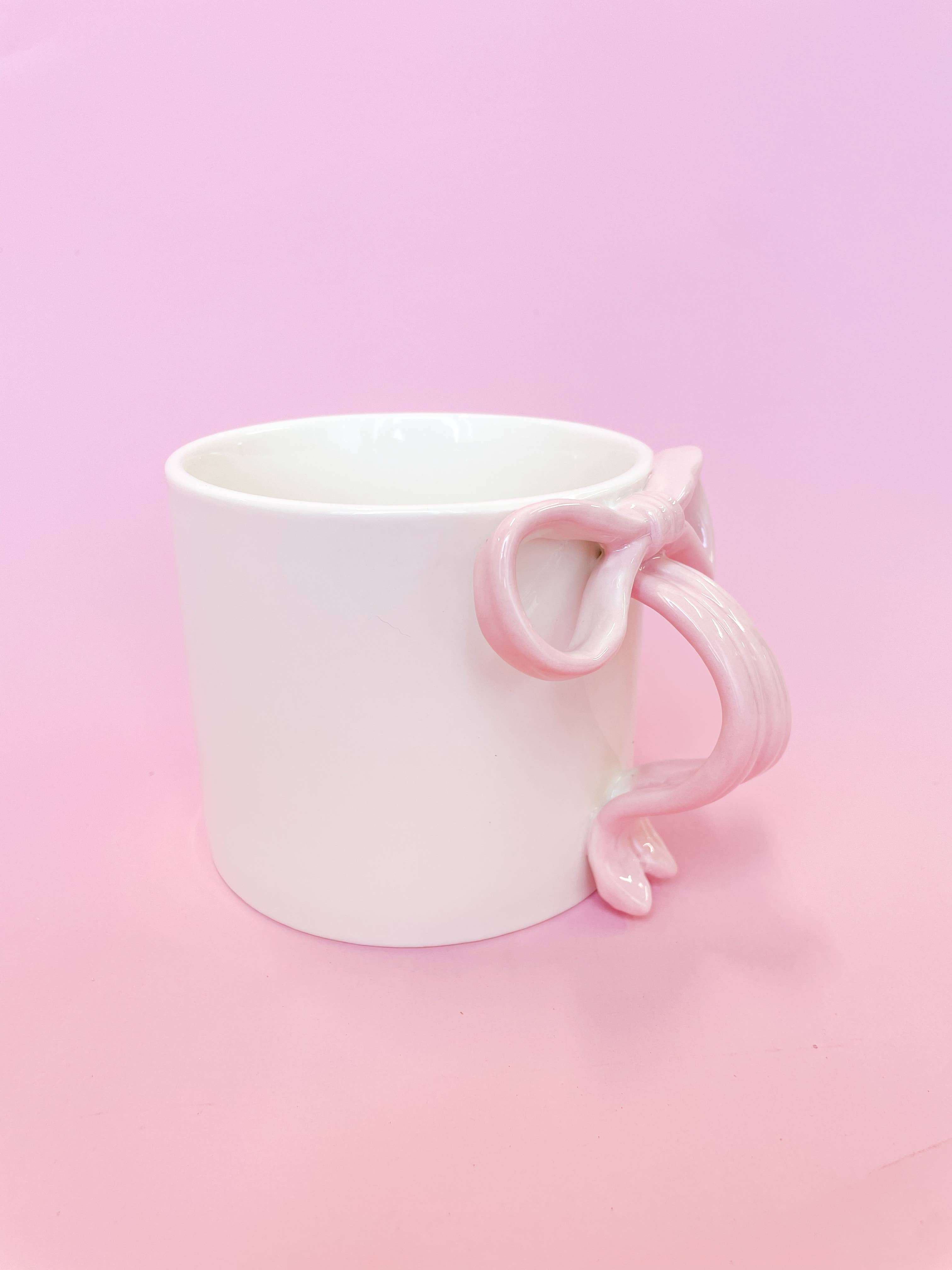 Pink Bow 15oz Ceramic Coffee Mug