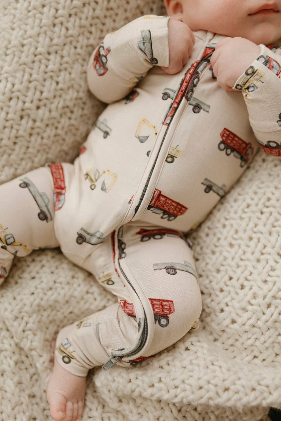 Truckin | Bamboo Zipper Pajamas