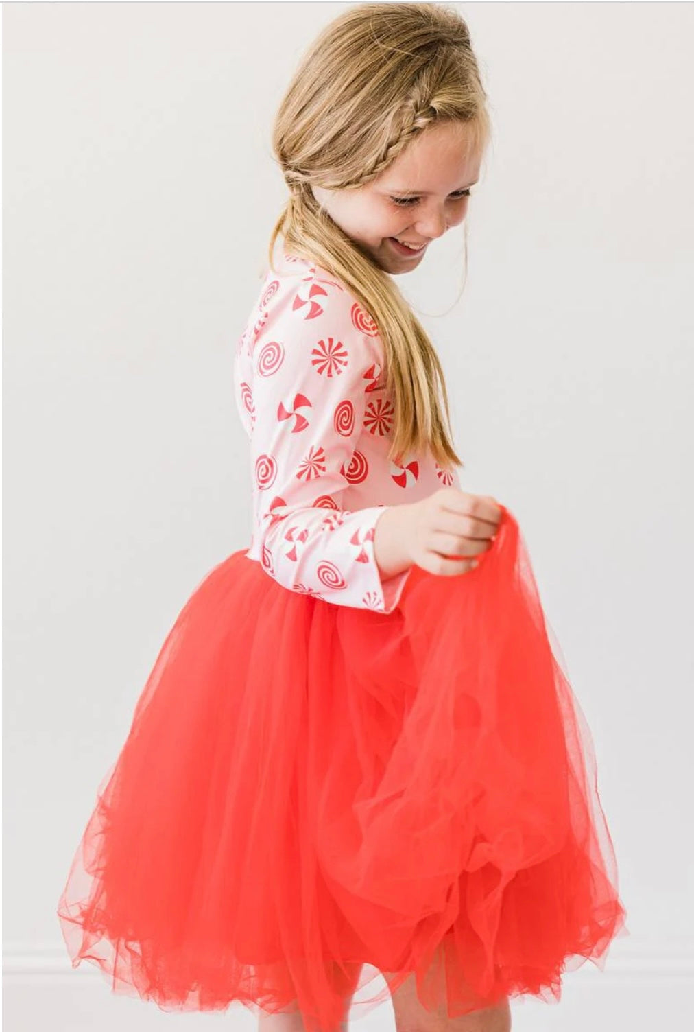 Pink Peppermint Tutu Christmas Dress