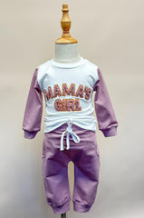 Mama’s Girl Purple Chenille Set-Girl 2PC