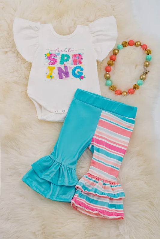 Hello Spring Baby 2PC Bell Set Girl